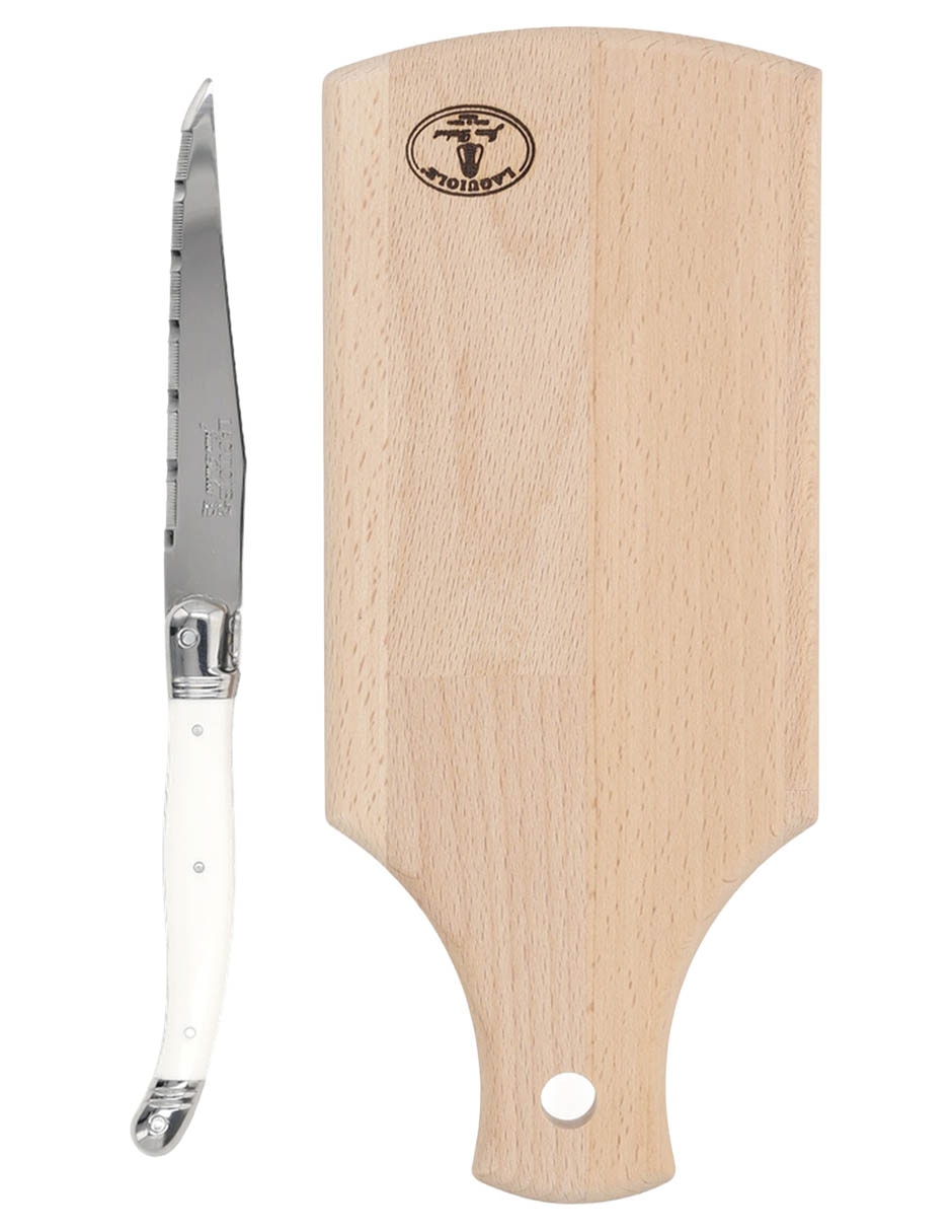 Set tabla para queso de madera