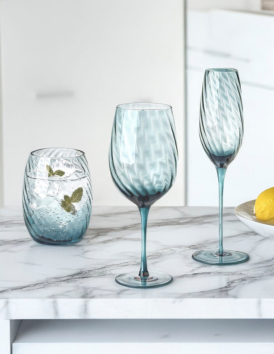 Vaso para agua Prisma de vidrio 3