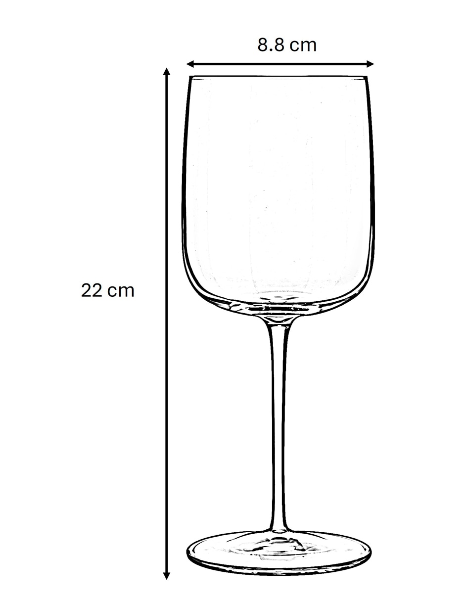 Set de copas para vino Luigi Bormioli Sublime 4 piezas