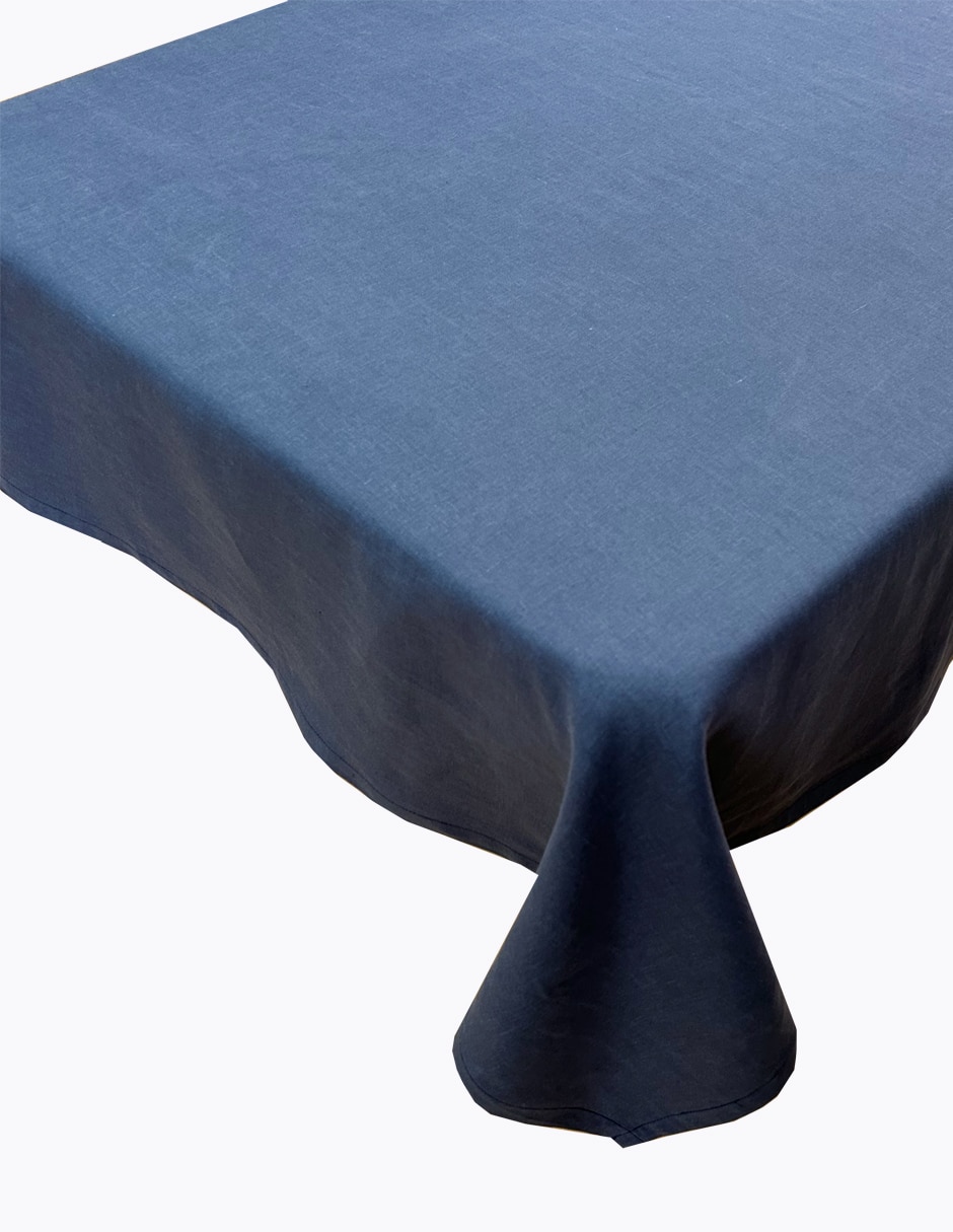 Mantel rectangular de lino bélgica