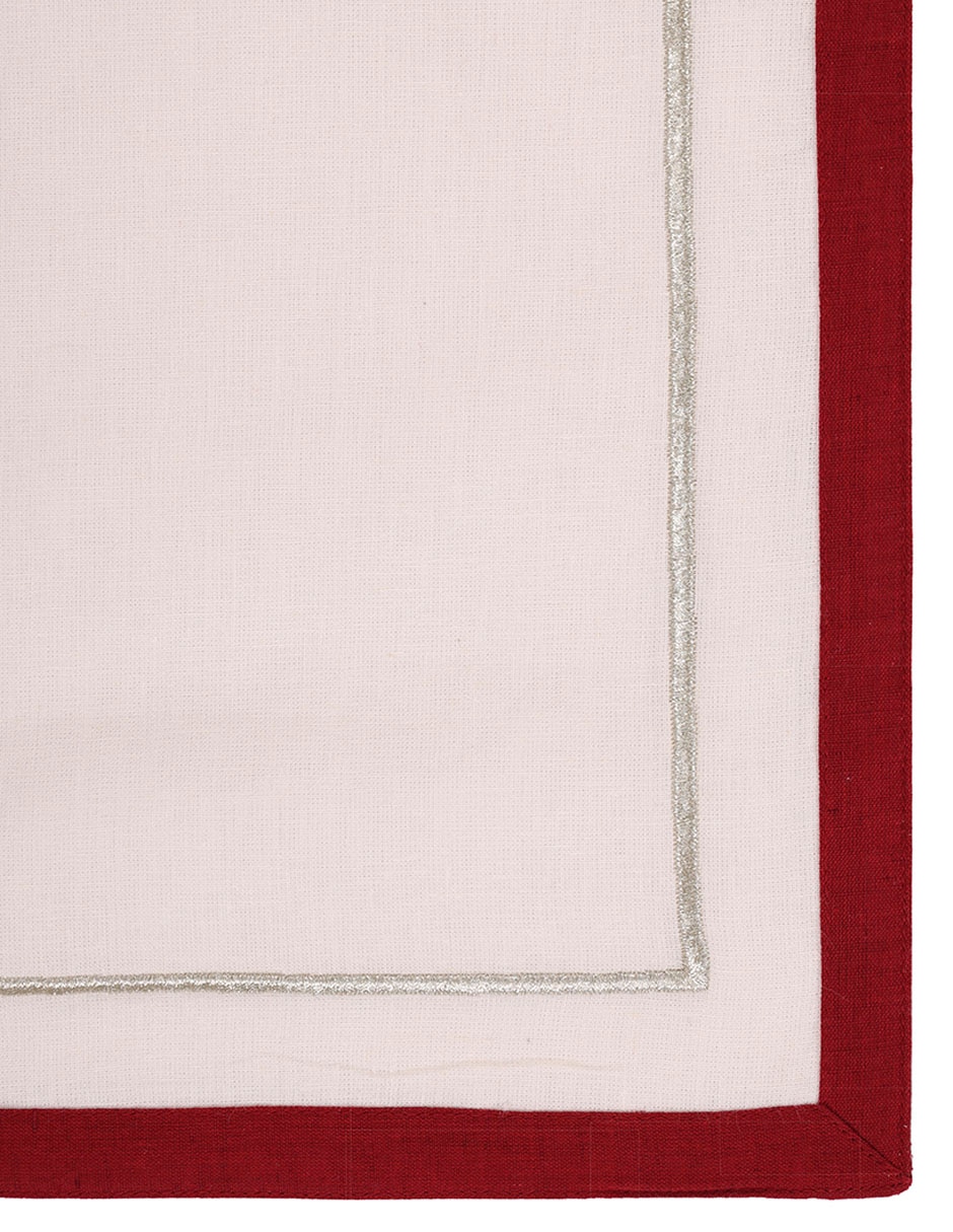 CAMINO DE MESA RE, 40 X 220 CM, BLANCO 2