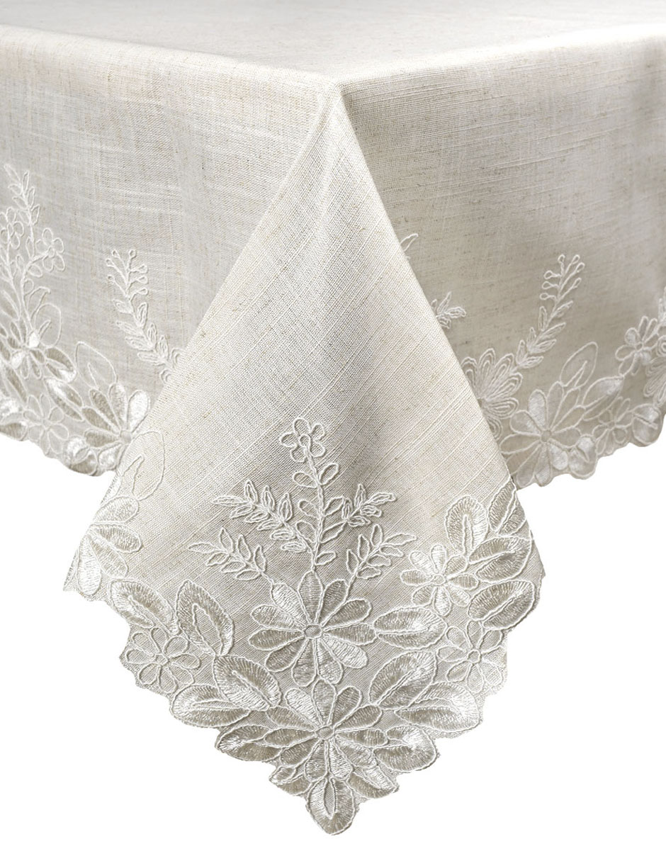 Mantel rectangular Beige Christmas