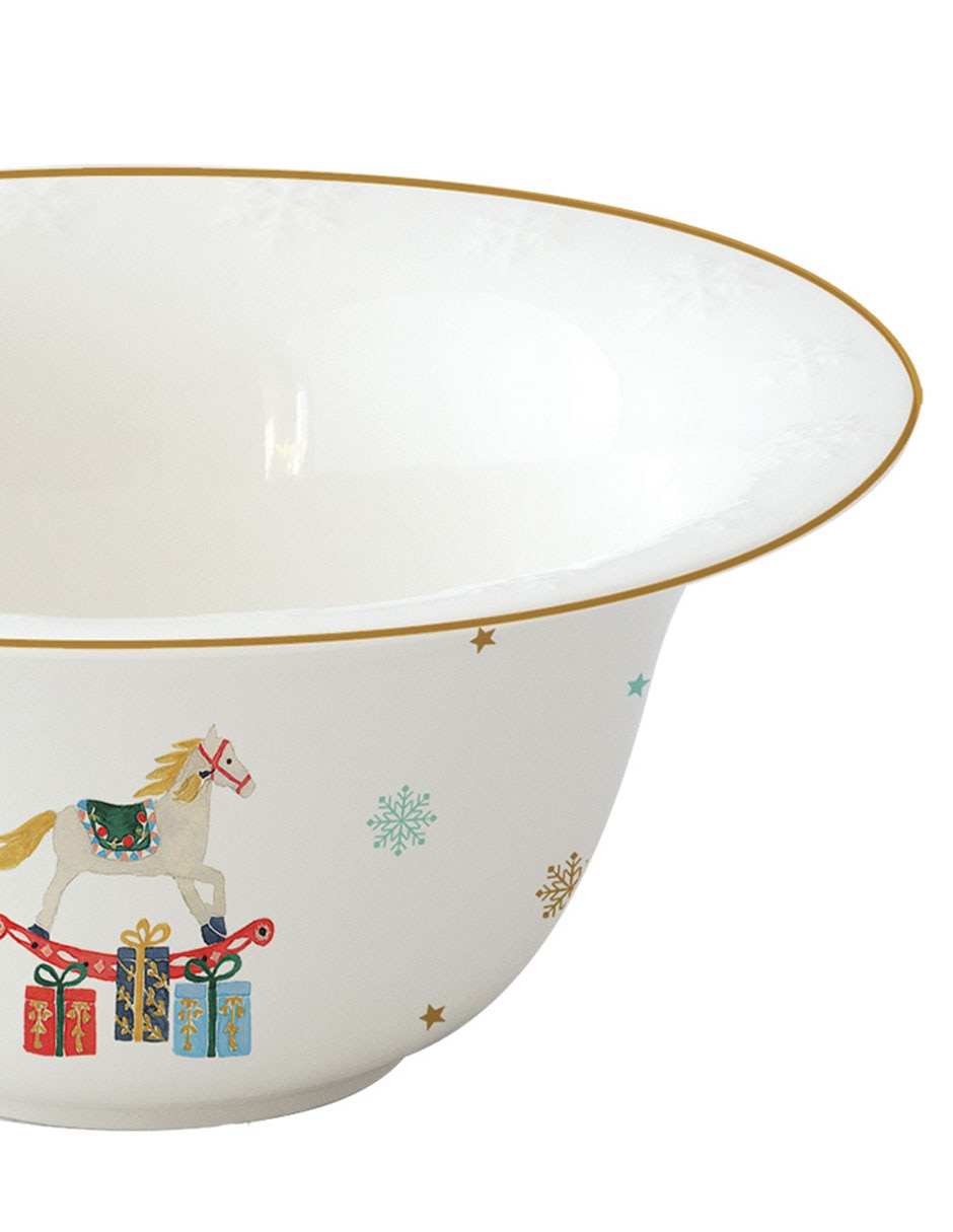 Set bowl Golden Snow 4 piezas de cerámica 6