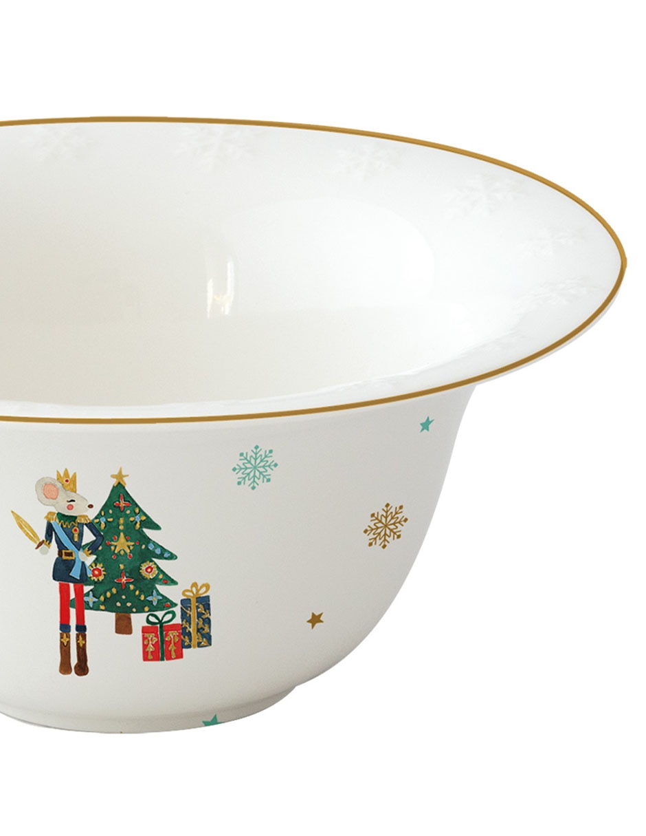 Set bowl Golden Snow 4 piezas de cerámica 8