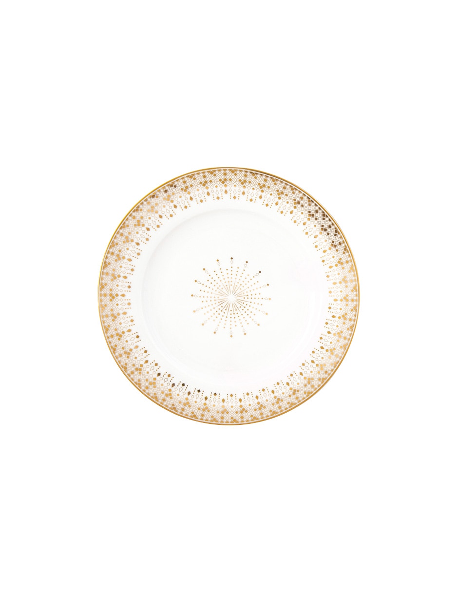 Set de plato para postre de porcelana 4 piezas 2