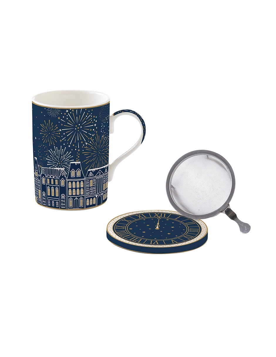 Taza con tapa con difusor Midnight 1