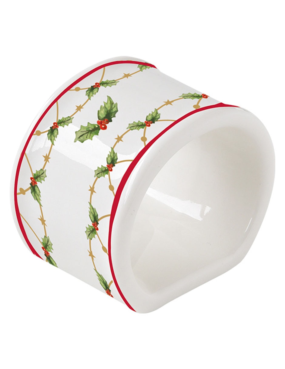 Set aro servilleta navideño 4 piezas 2