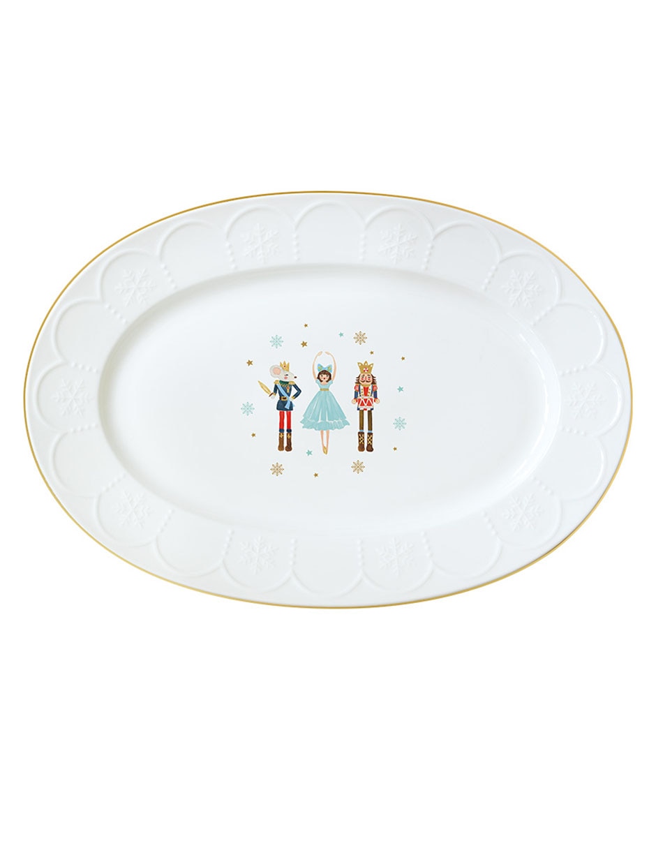 Platón golden snow de porcelana Platón golden snow de porcelana