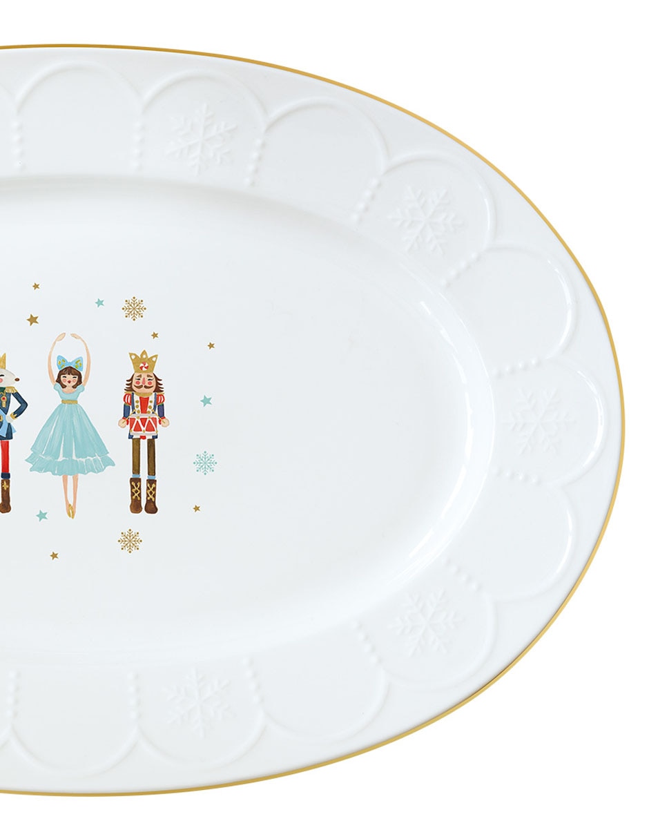 Platón golden snow de porcelana 2