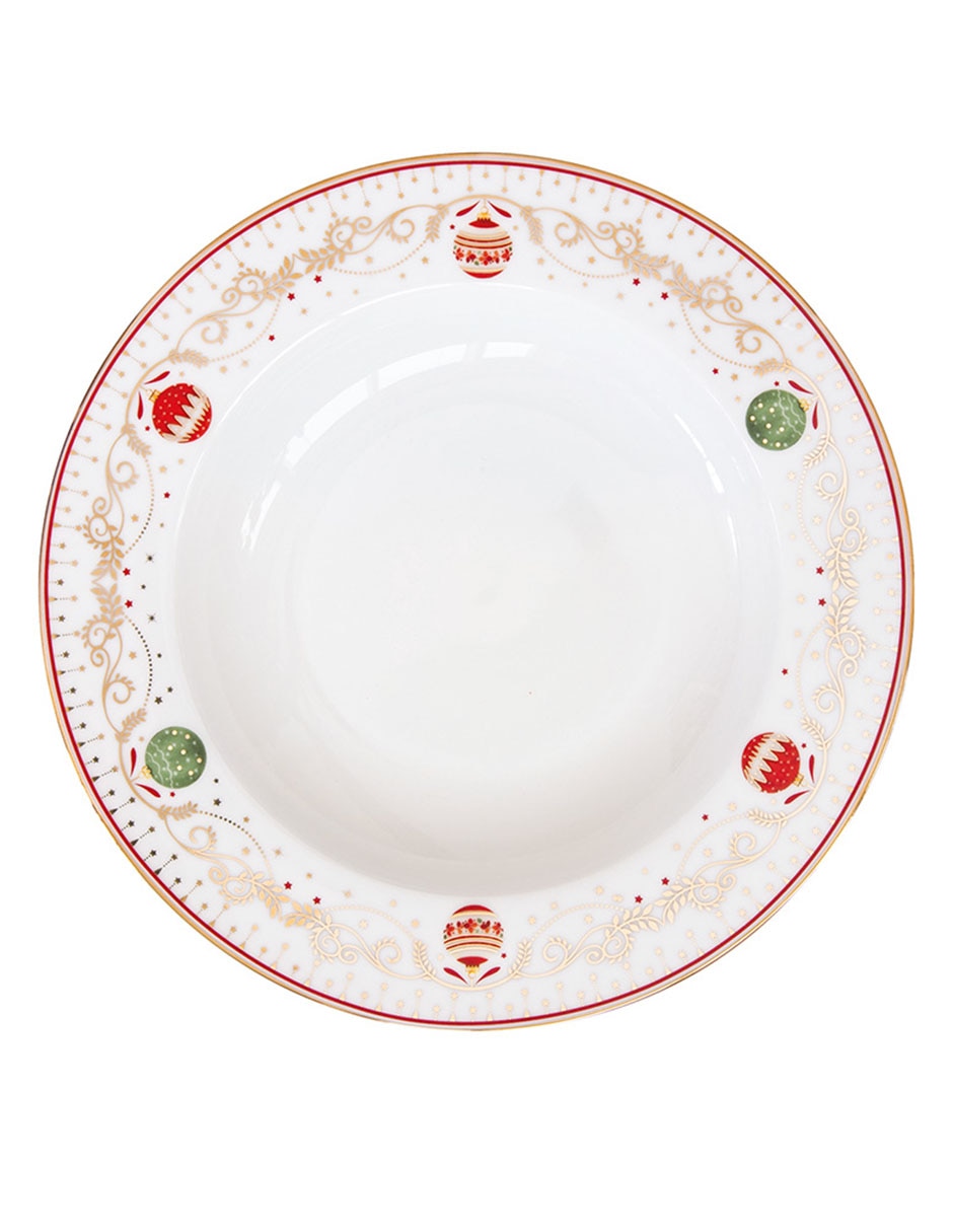 Vajilla cerrada Christmas Eve de porcelana para 4 personas 3