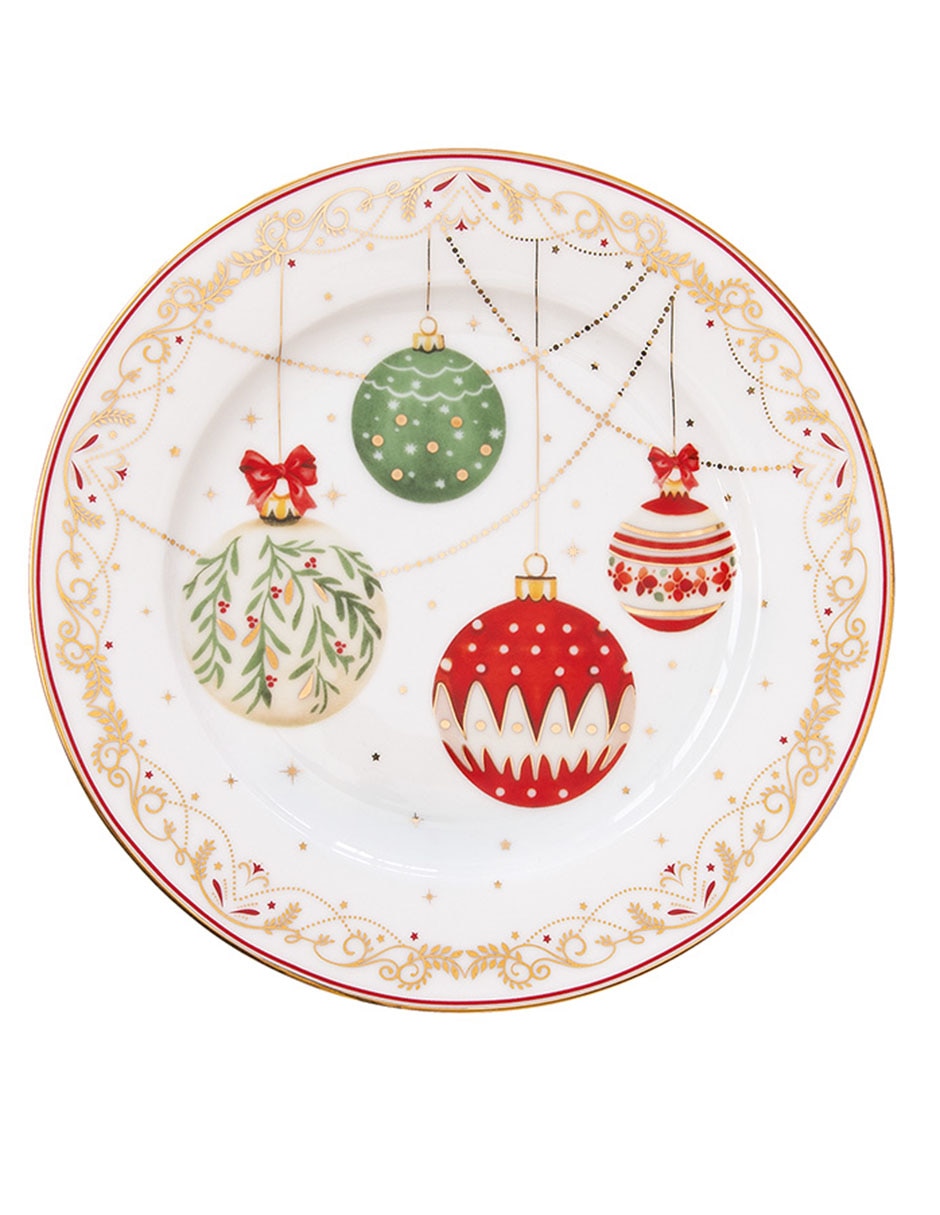 Vajilla cerrada Christmas Eve de porcelana para 4 personas 4