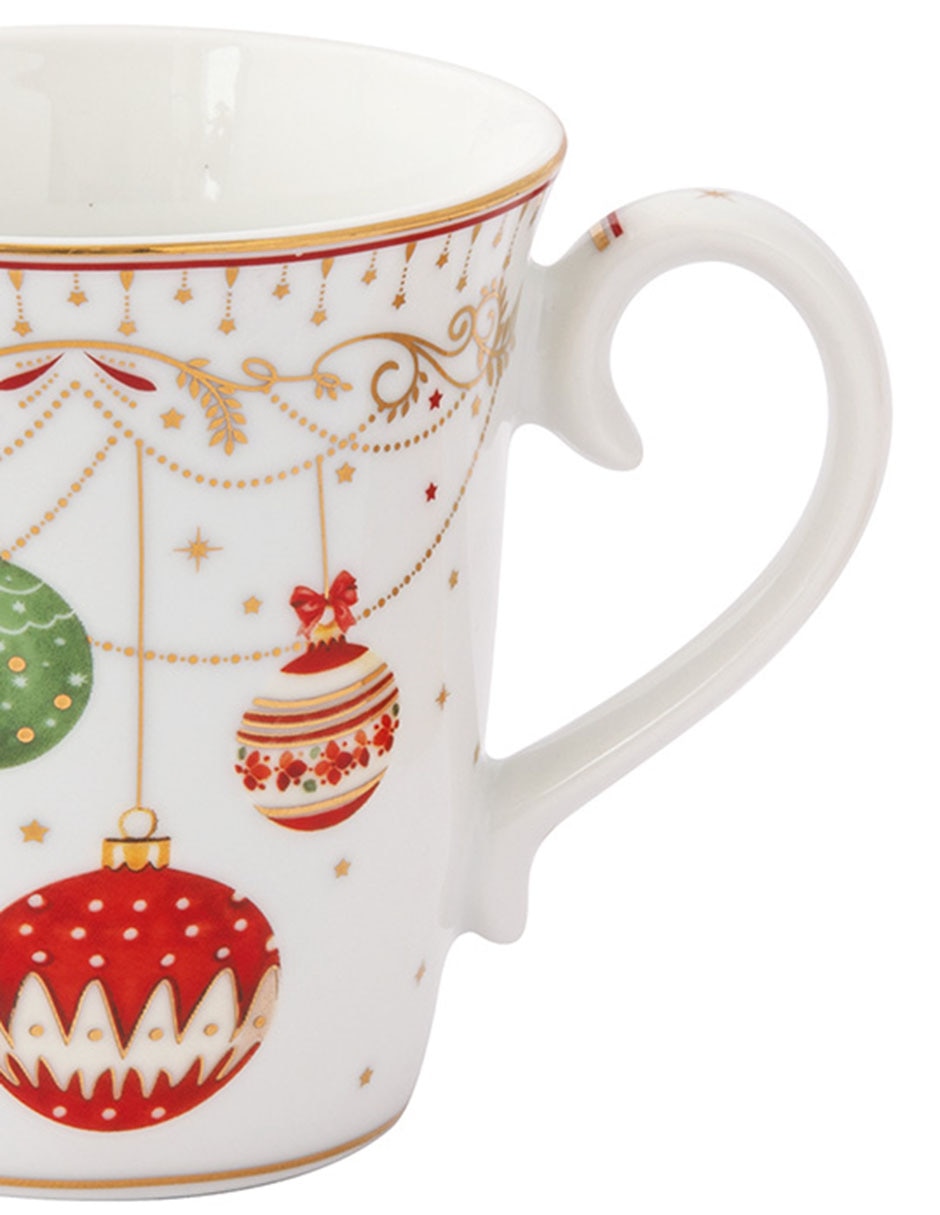 Vajilla cerrada Christmas Eve de porcelana para 4 personas 9