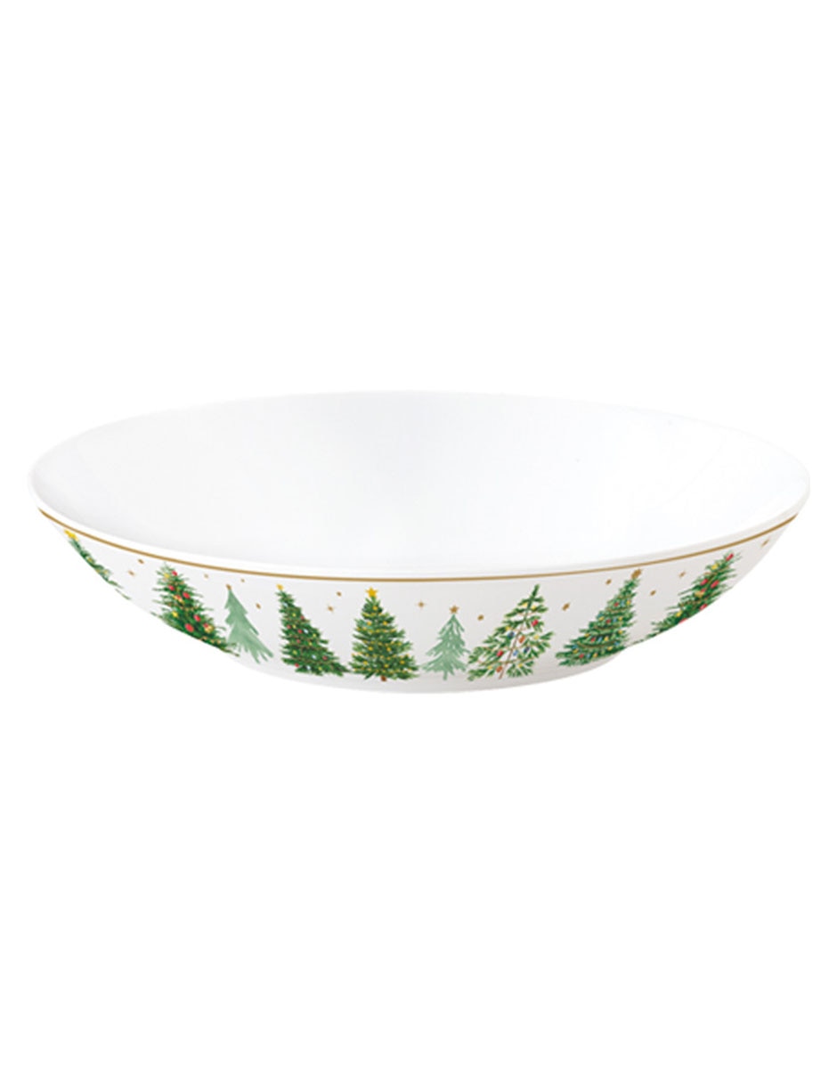 Vajilla cerrada Festive Trees de porcelana para 4 personas 3