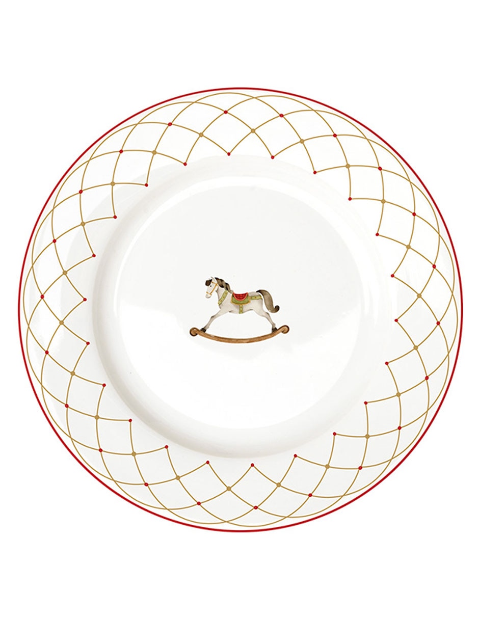Set plato para postre n narrative de porcelana 4 piezas