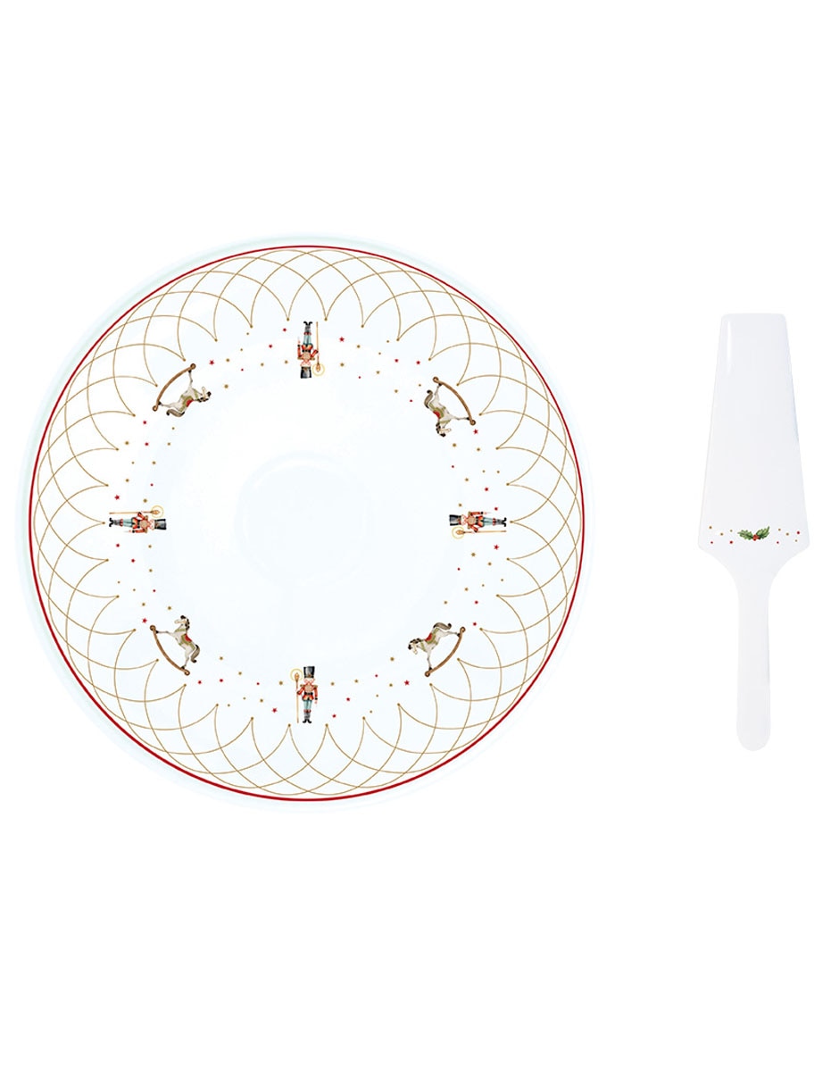 Set para pastel de porcelana 2 piezas 1