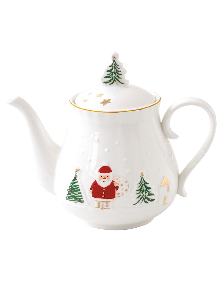 Tetera navideña de porcelana 1