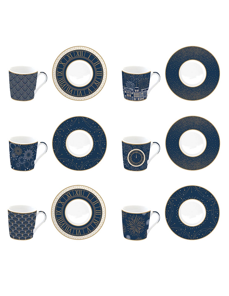 Set taza terno N Narrarive Midnight 12 piezas 1