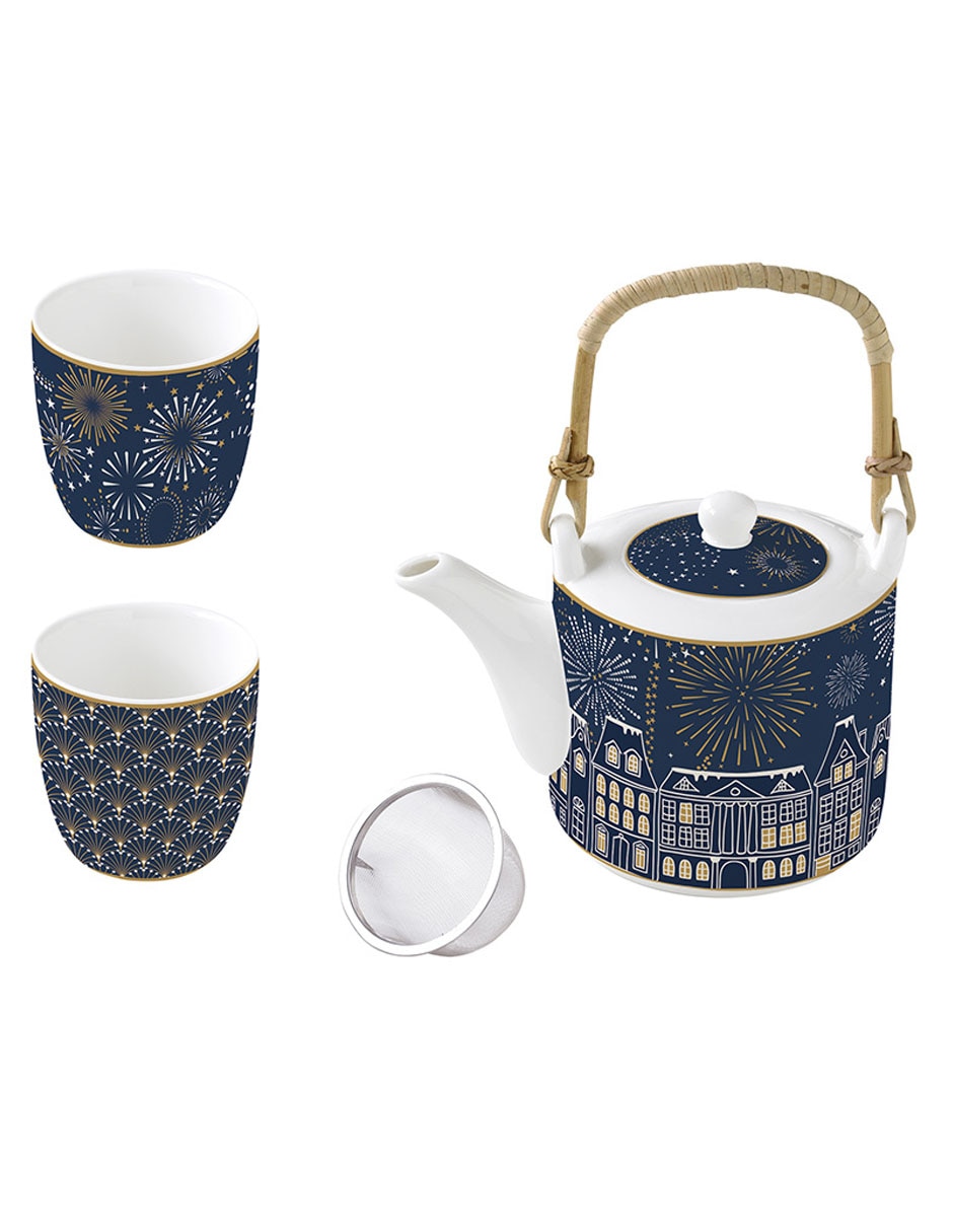 Set de té Midnight de porcelana 1