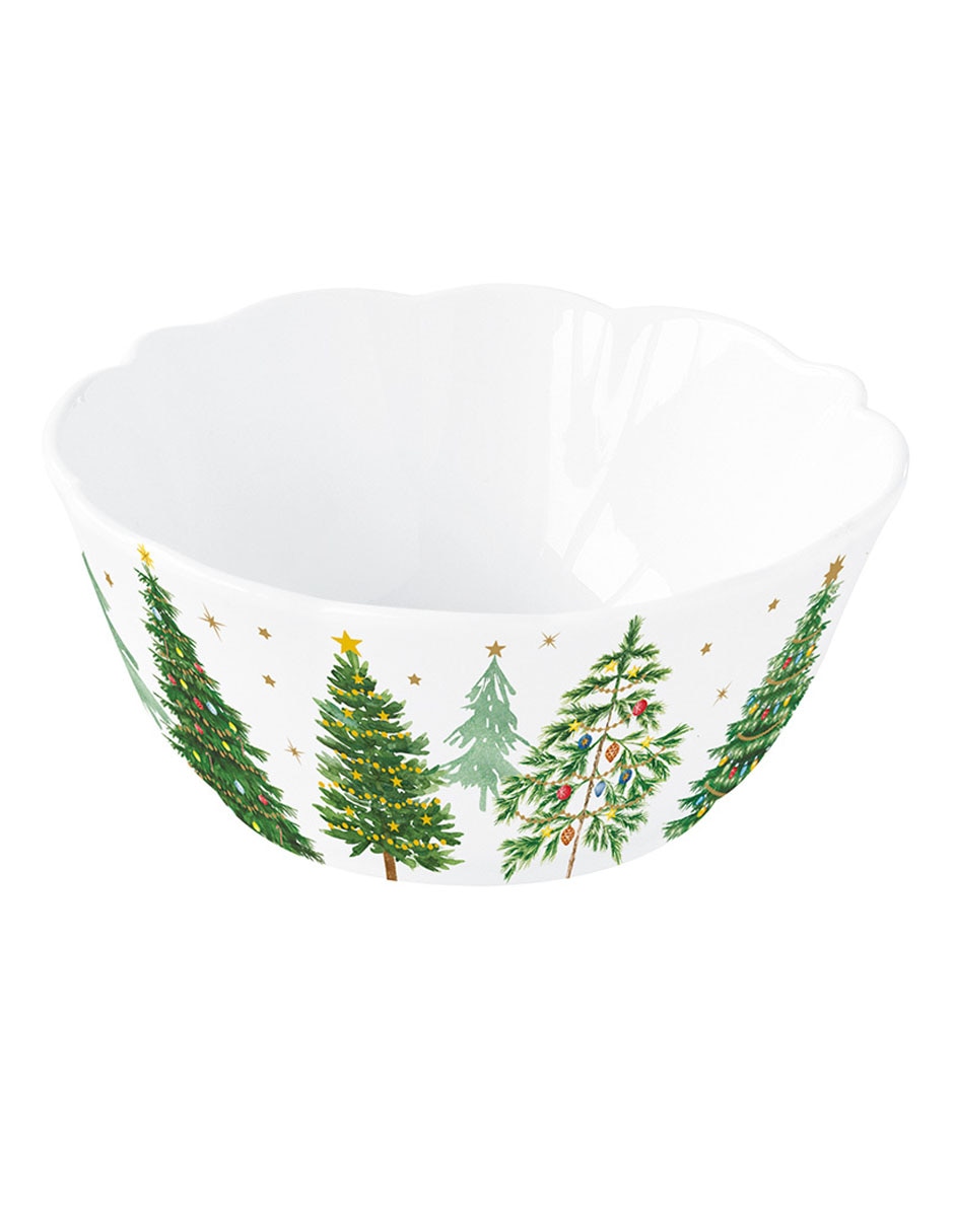 Set bowl Festive Trees 2 piezas de porcelana 2