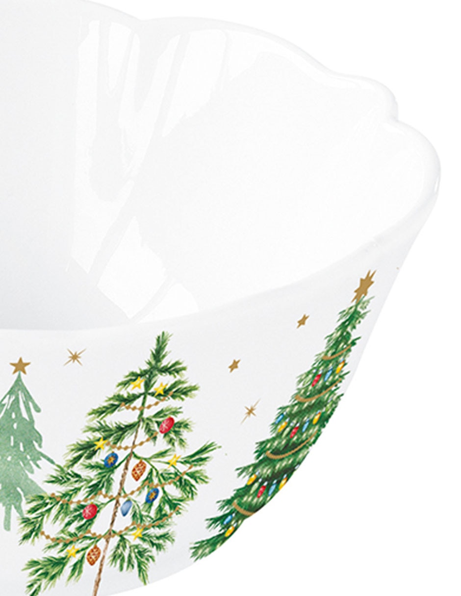 Set bowl Festive Trees 2 piezas de porcelana 3