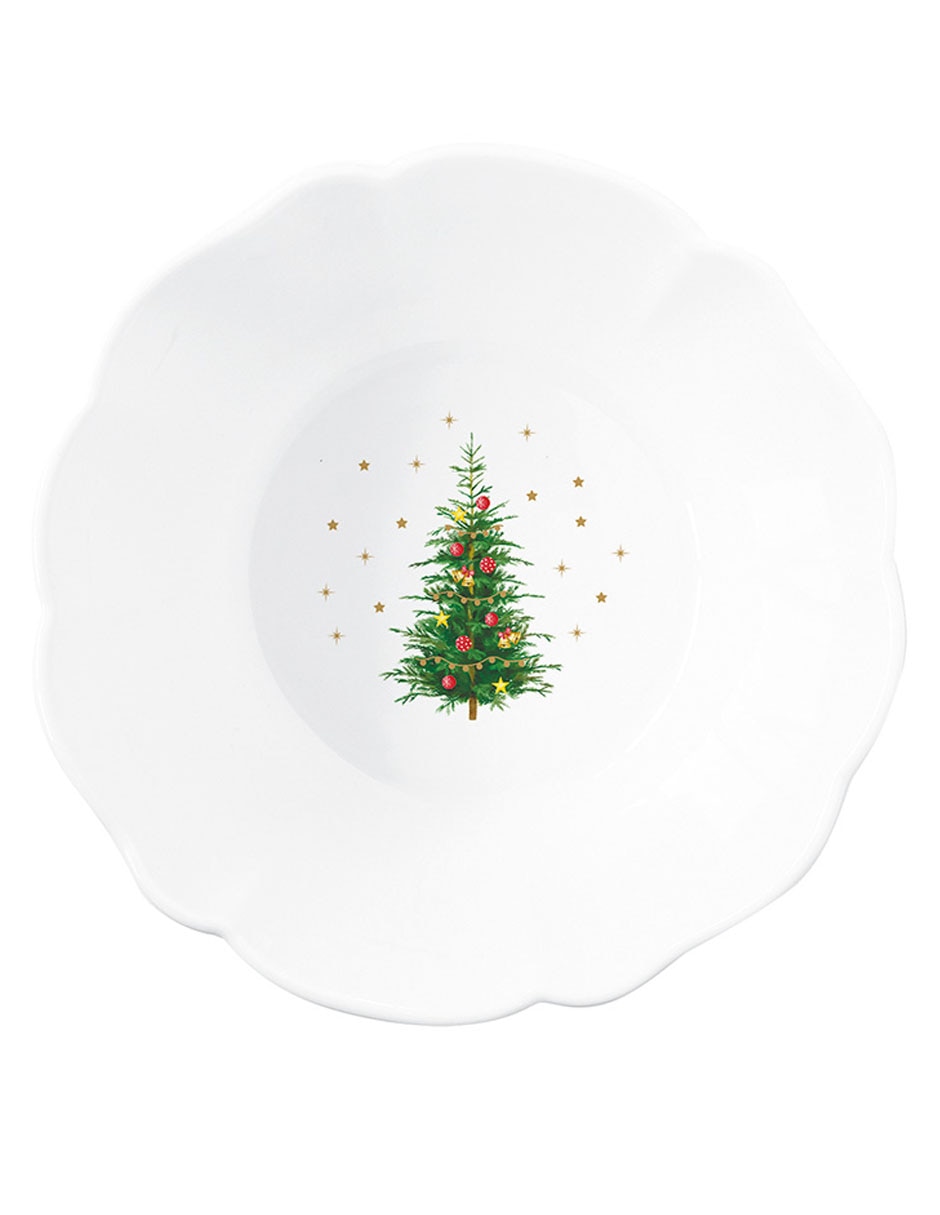 Set bowl Festive Trees 2 piezas de porcelana Set bowl Festive Trees 2 piezas de porcelana