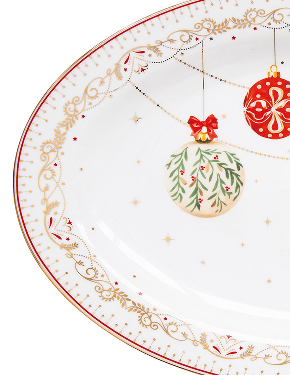 Platón Christmas Eve de porcelana 2