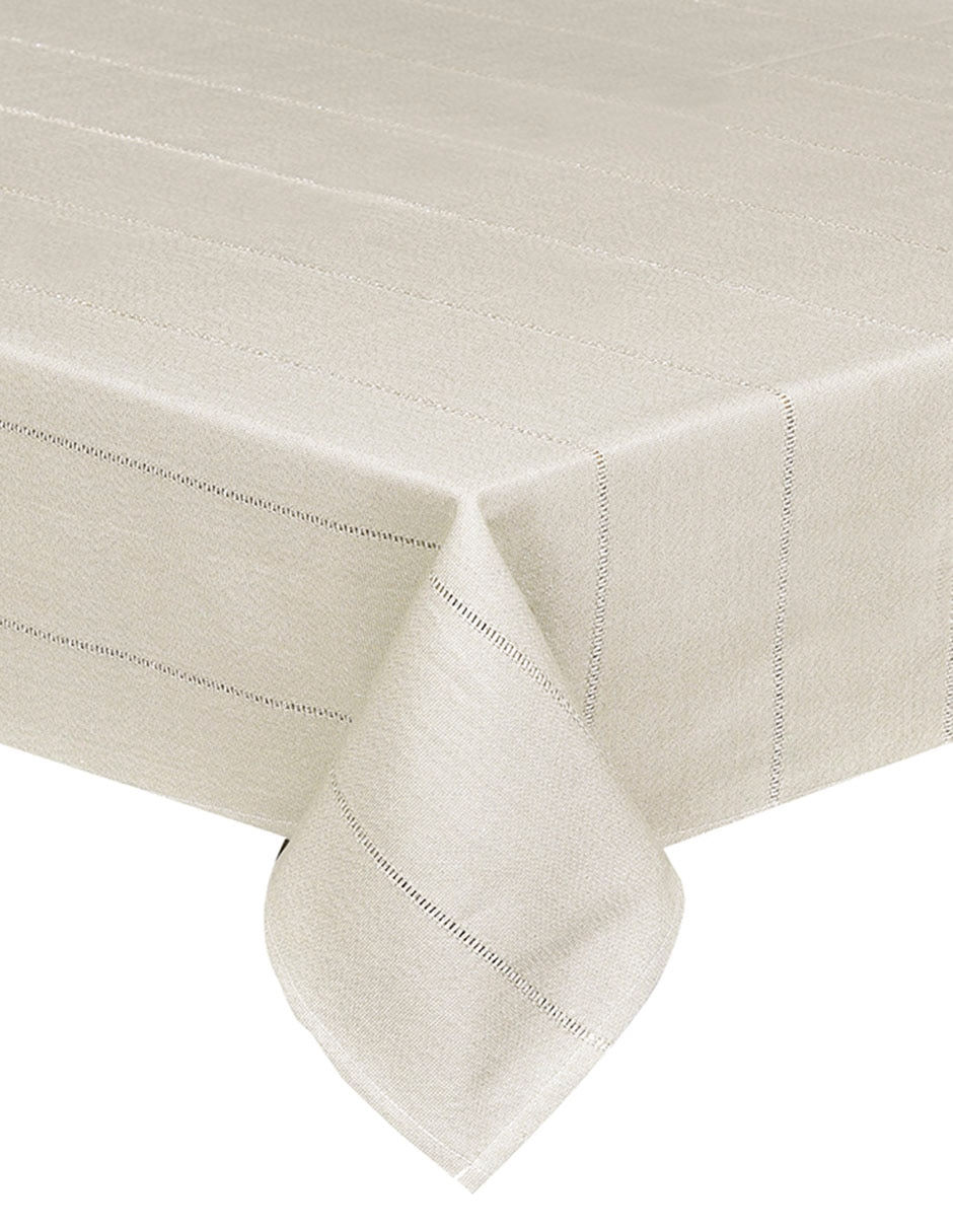 Mantel cuadrado de algodón Lumi Beige