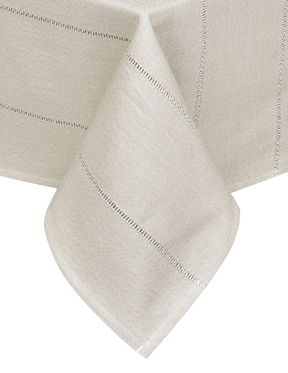 Mantel cuadrado de algodón Lumi Beige 3