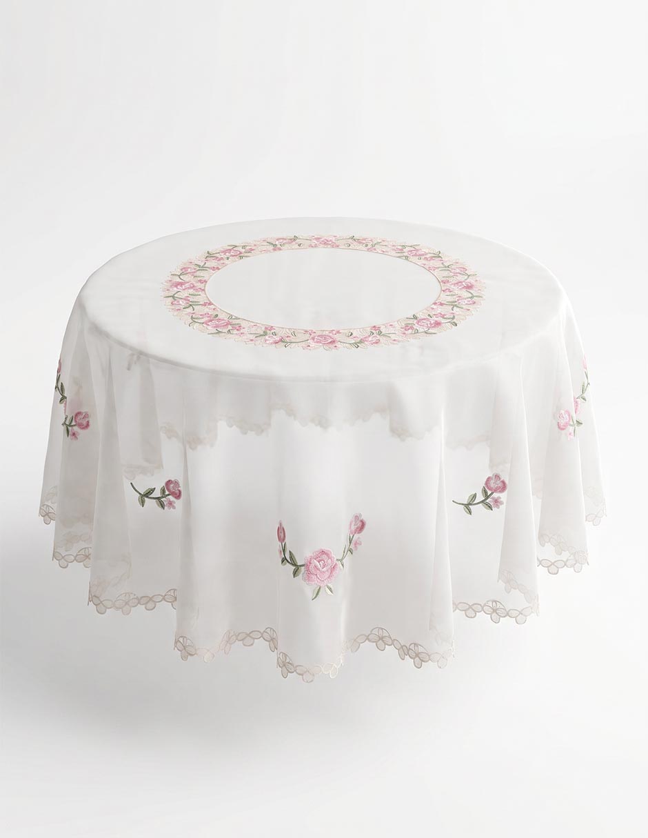 Mantel redondo Home Elegance Scarlet