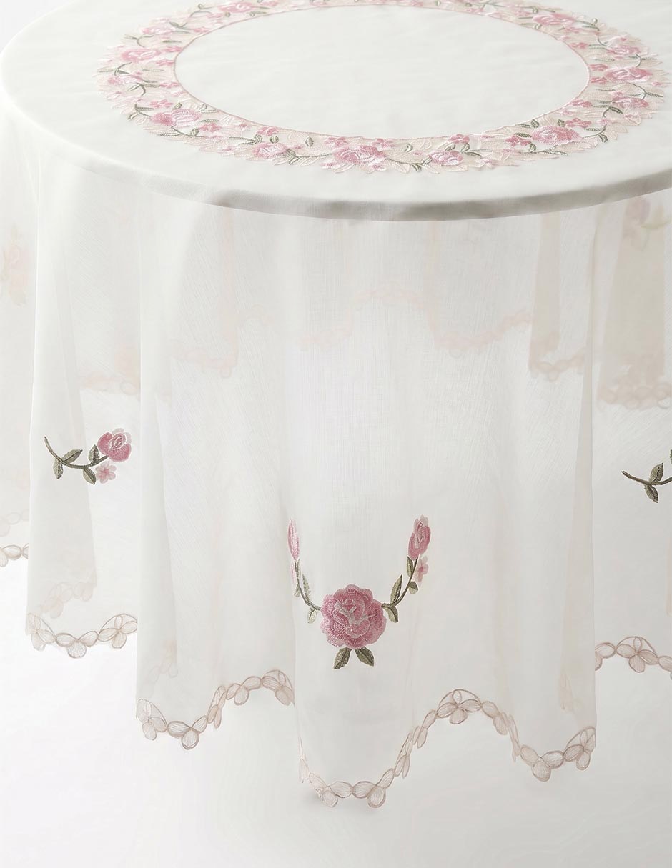 Mantel redondo Home Elegance Scarlet
