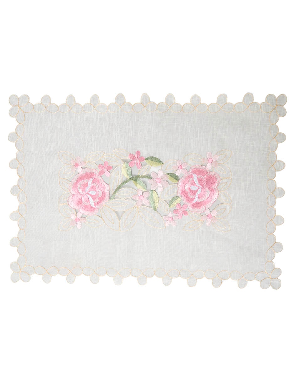 Mantel Rectangular De Poliéster Scarlet