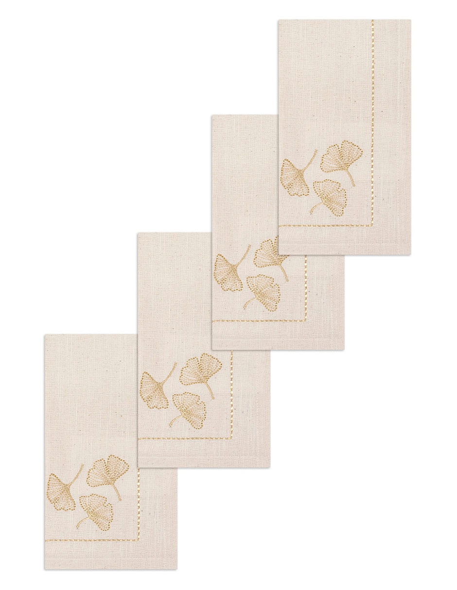 Set servilleta lottus de algodón 4 piezas