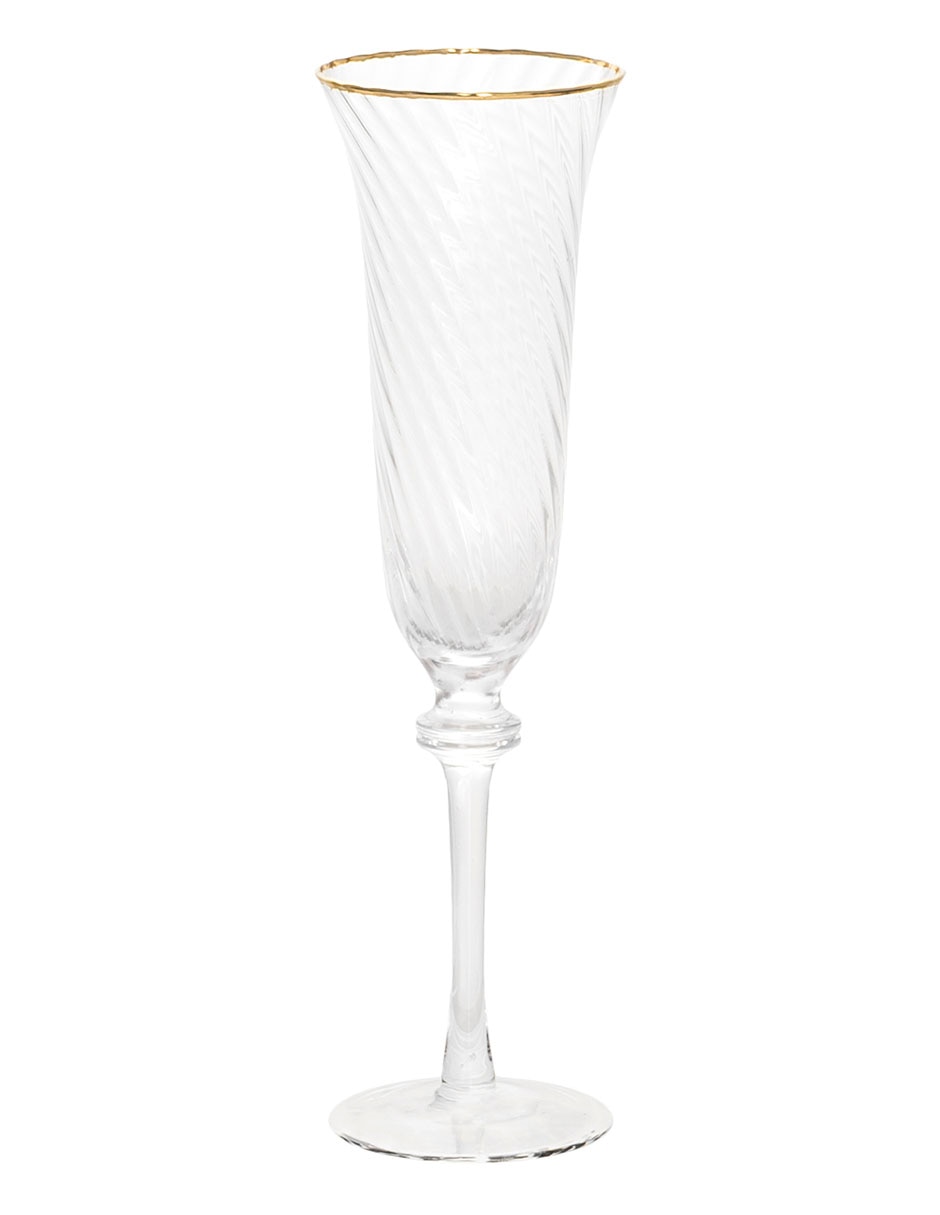 Copa flauta de vidrio soplado 2