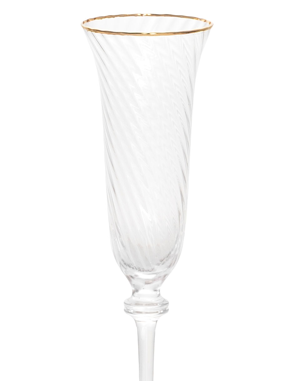Copa flauta de vidrio soplado 3