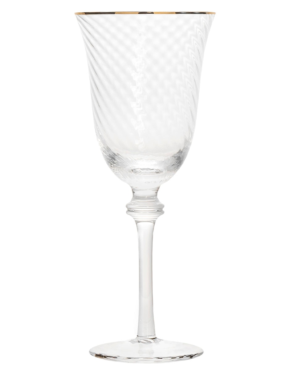 Copa para vino Cosecha de vidrio soplado 1