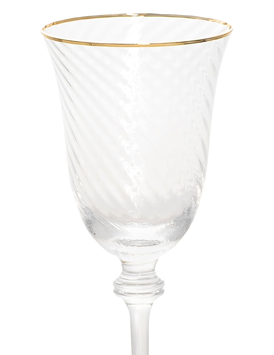 Copa para vino Cosecha de vidrio soplado 3