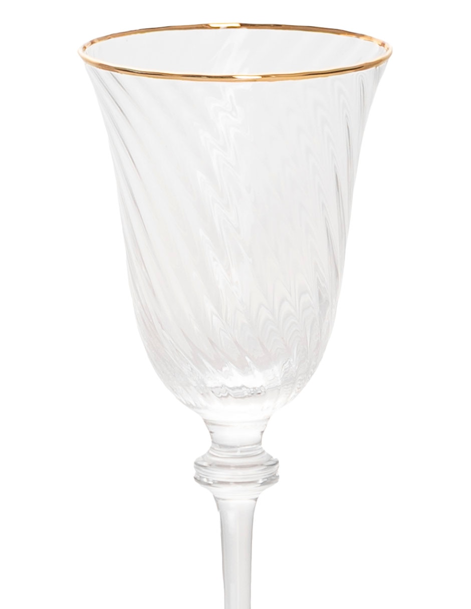 Copa para vino Cosecha de vidrio soplado 3