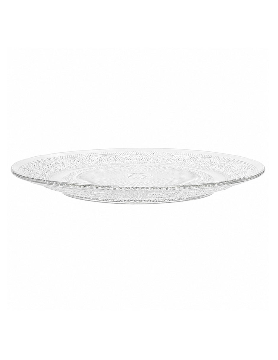 SET PLATO P/POSTRE CLARI, TRANSPARENTE 1