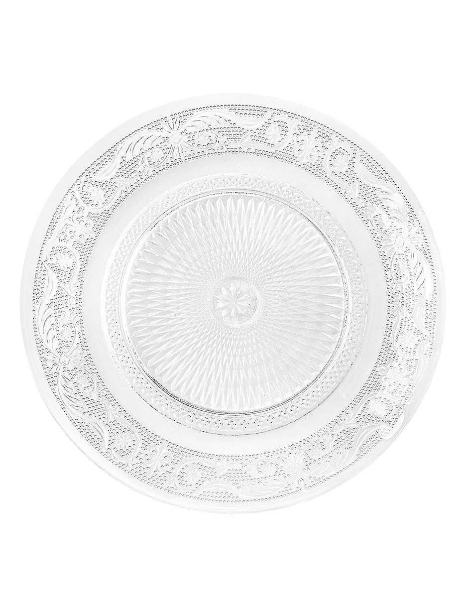 SET PLATO P/POSTRE CLARI, TRANSPARENTE 2