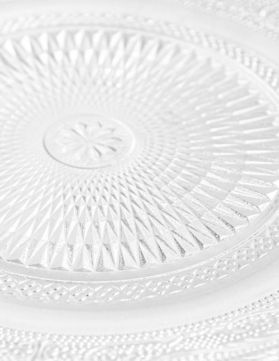 SET PLATO P/POSTRE CLARI, TRANSPARENTE