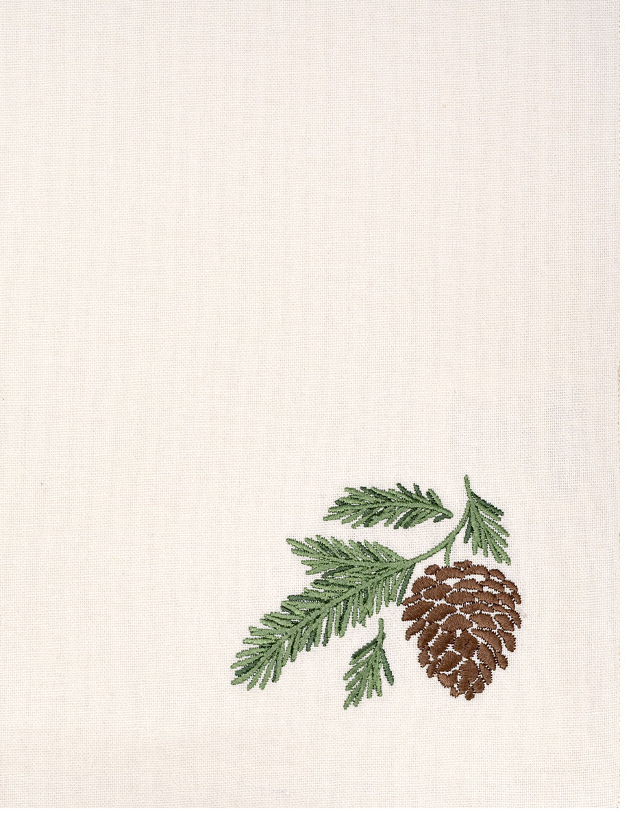 Set mantel individual rectangular de algodón christmas 3