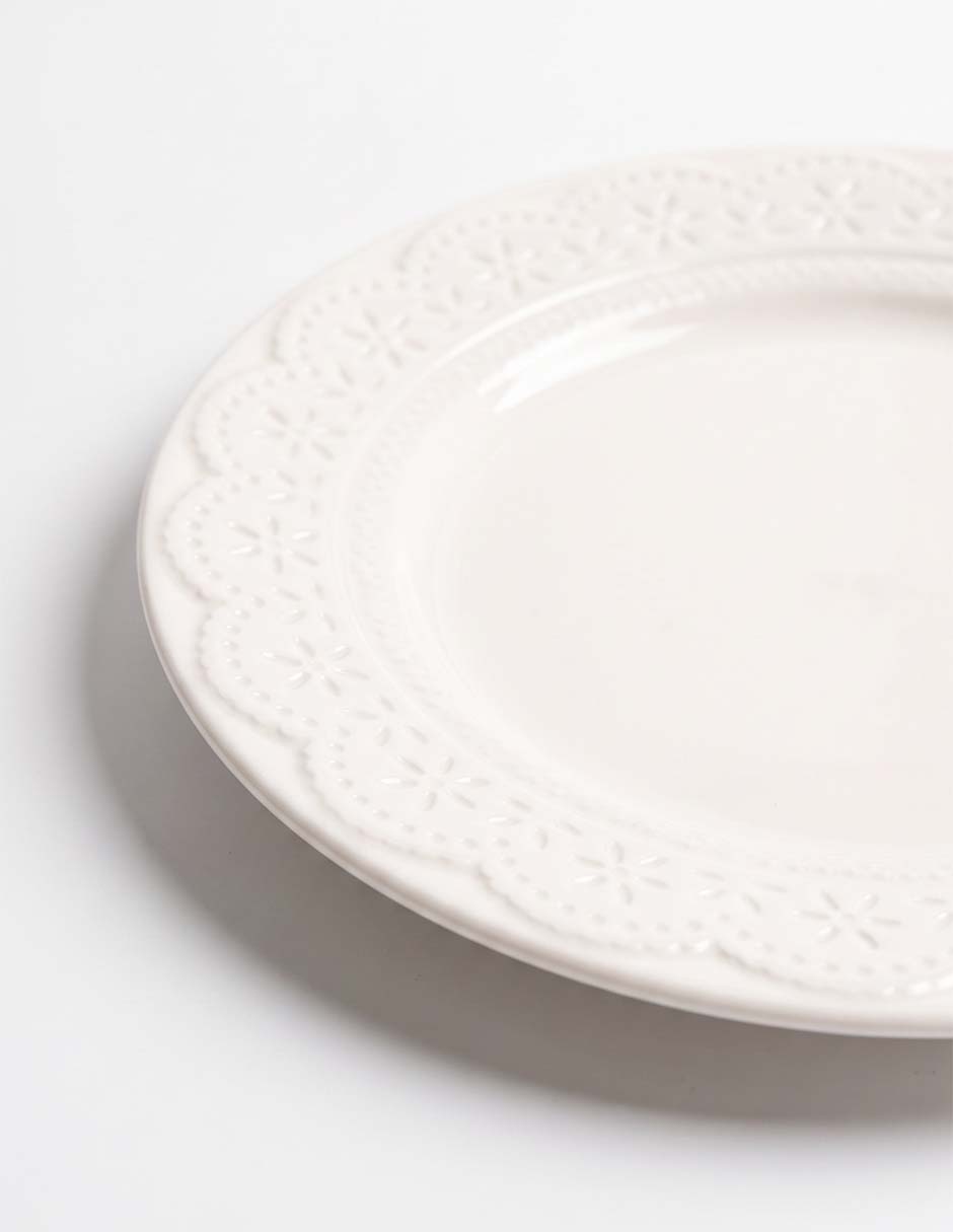 Plato pan Lacy de cerámica 4
