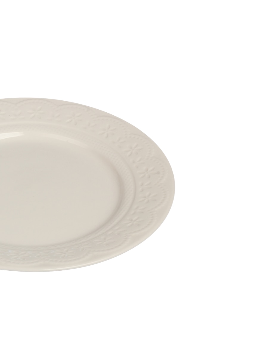 Plato trinche Lacy de porcelana 2