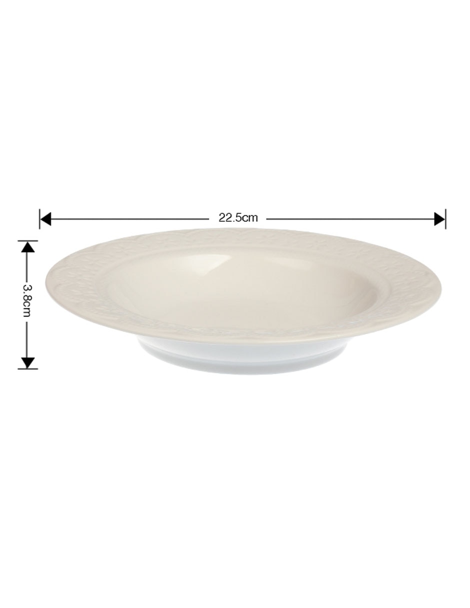 Plato Lacy de porcelana 5