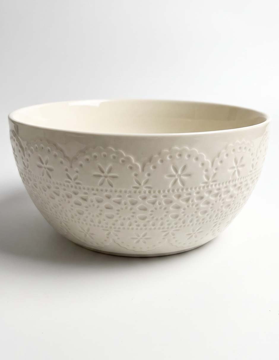 Ensaladera Lacy de porcelana Ensaladera Lacy de porcelana