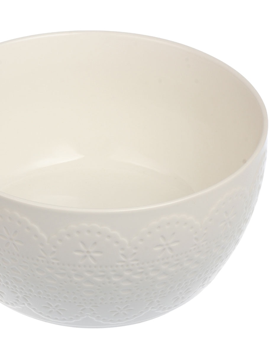 Ensaladera Lacy de porcelana 2