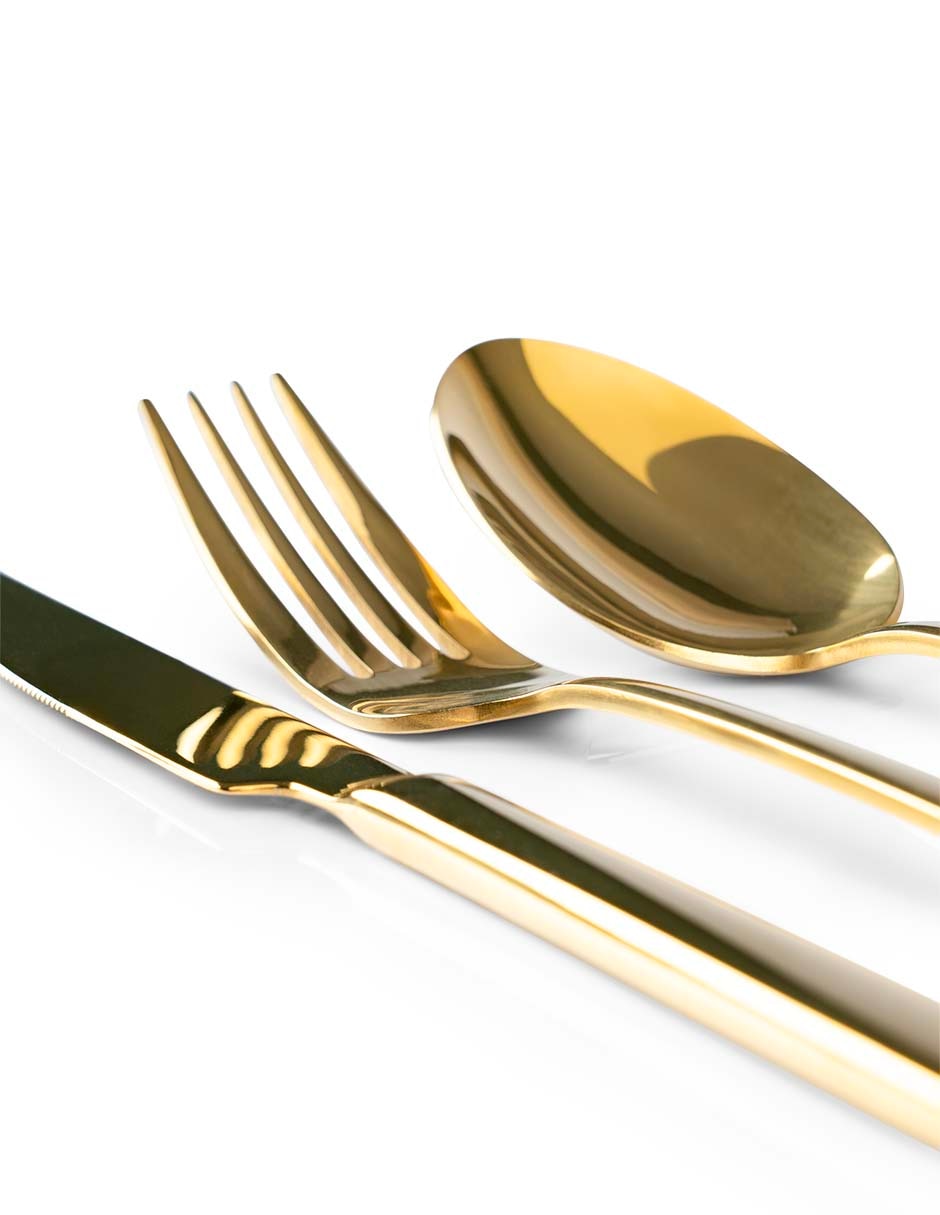 Set cubiertos silverio de acero inoxidable 30 piezas
