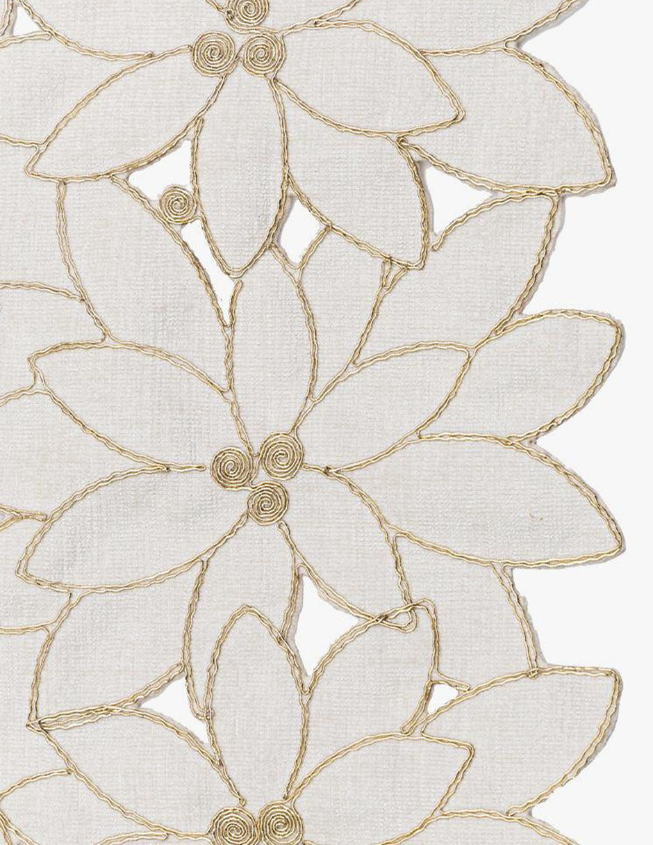 Camino de mesa rectangular Poinsettia 3
