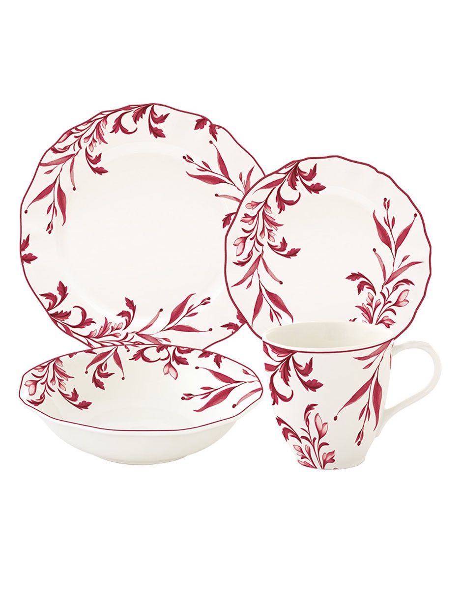 Vajilla cerrada de porcelana para 4 personas 1
