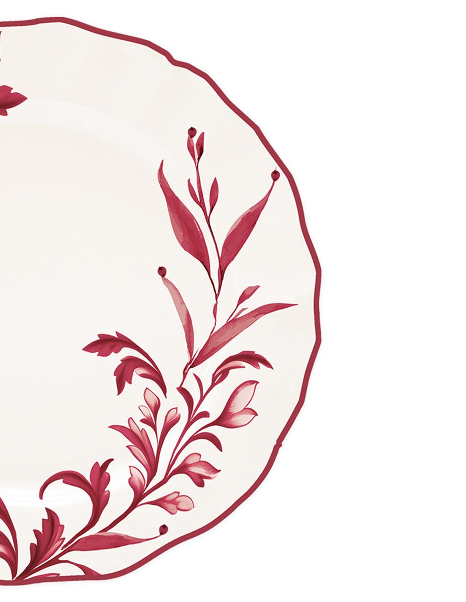 Set platos de porcelana 4 piezas 2